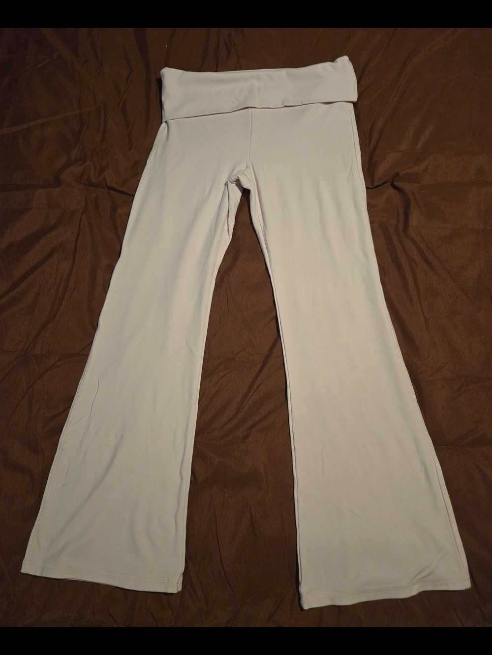 PINK Victoria's Secret Gray Logo Tee with Light Pink Flare Leggings - Picture 5 of 8